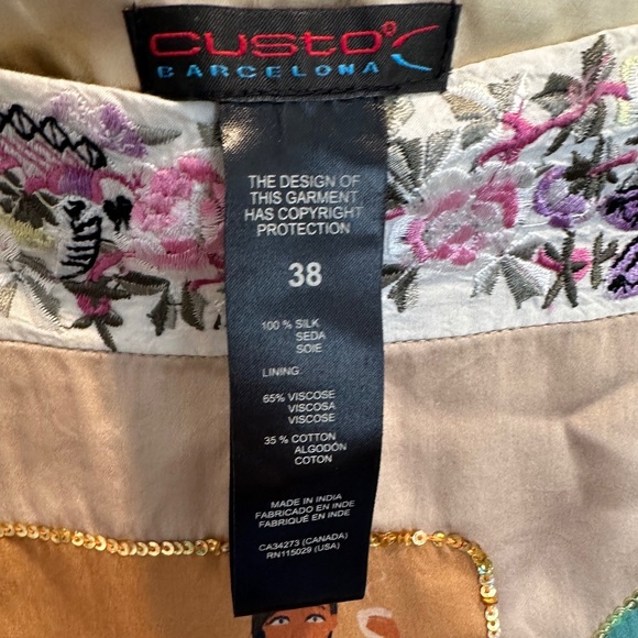 Custo Barcelona silk skirt - Picture 3 of 3